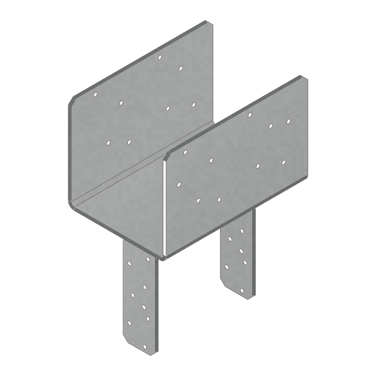 Simpson CCQ7.1-8SDS2.5 Column Cap for 7 in. Beam and 8x Post w/SDS Screws, 3-Ga Steel,