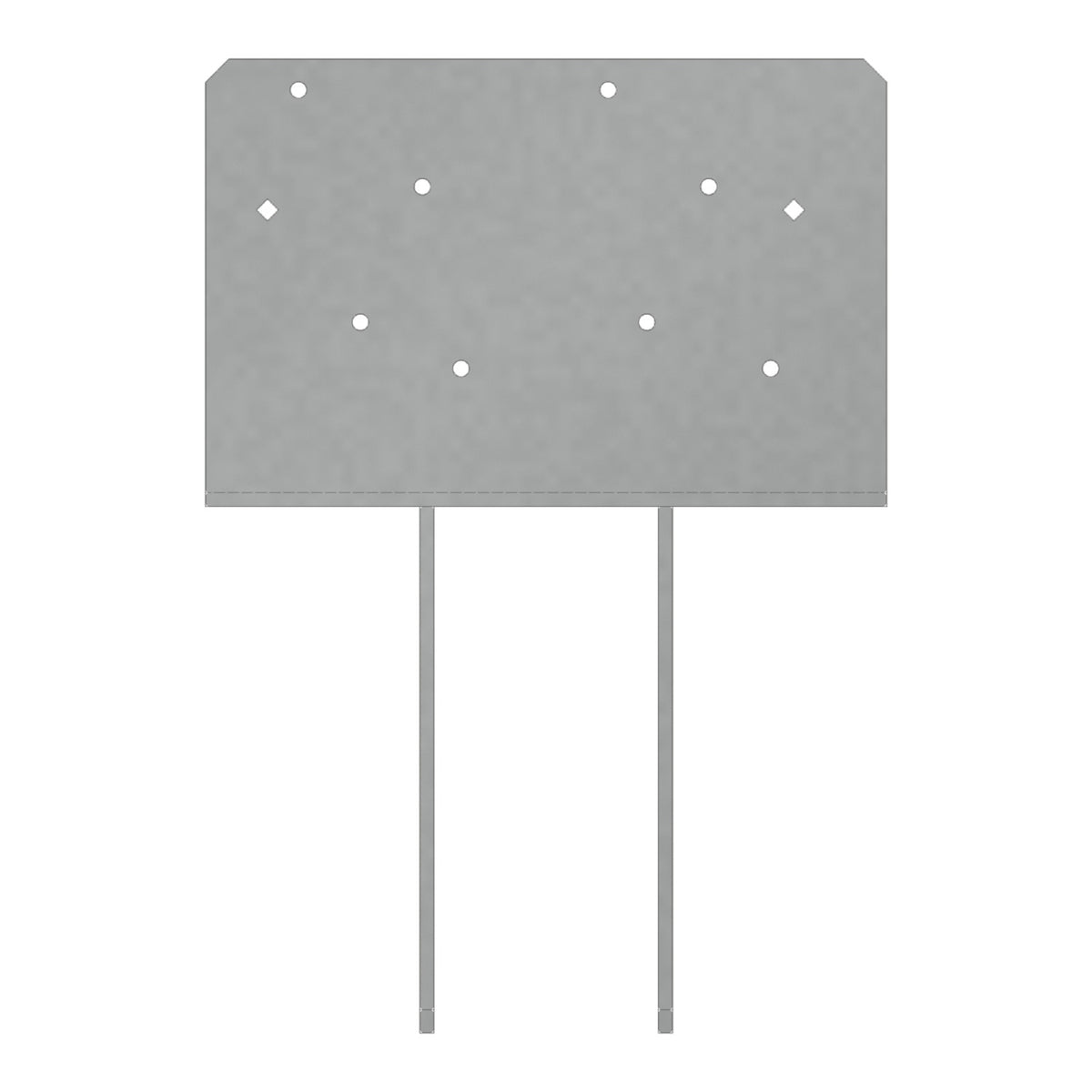 Simpson CCQ5-4SDS2.5 Column Cap 5-1/8 in Beam 4x Post 3-Ga Steel w/SDS Screws