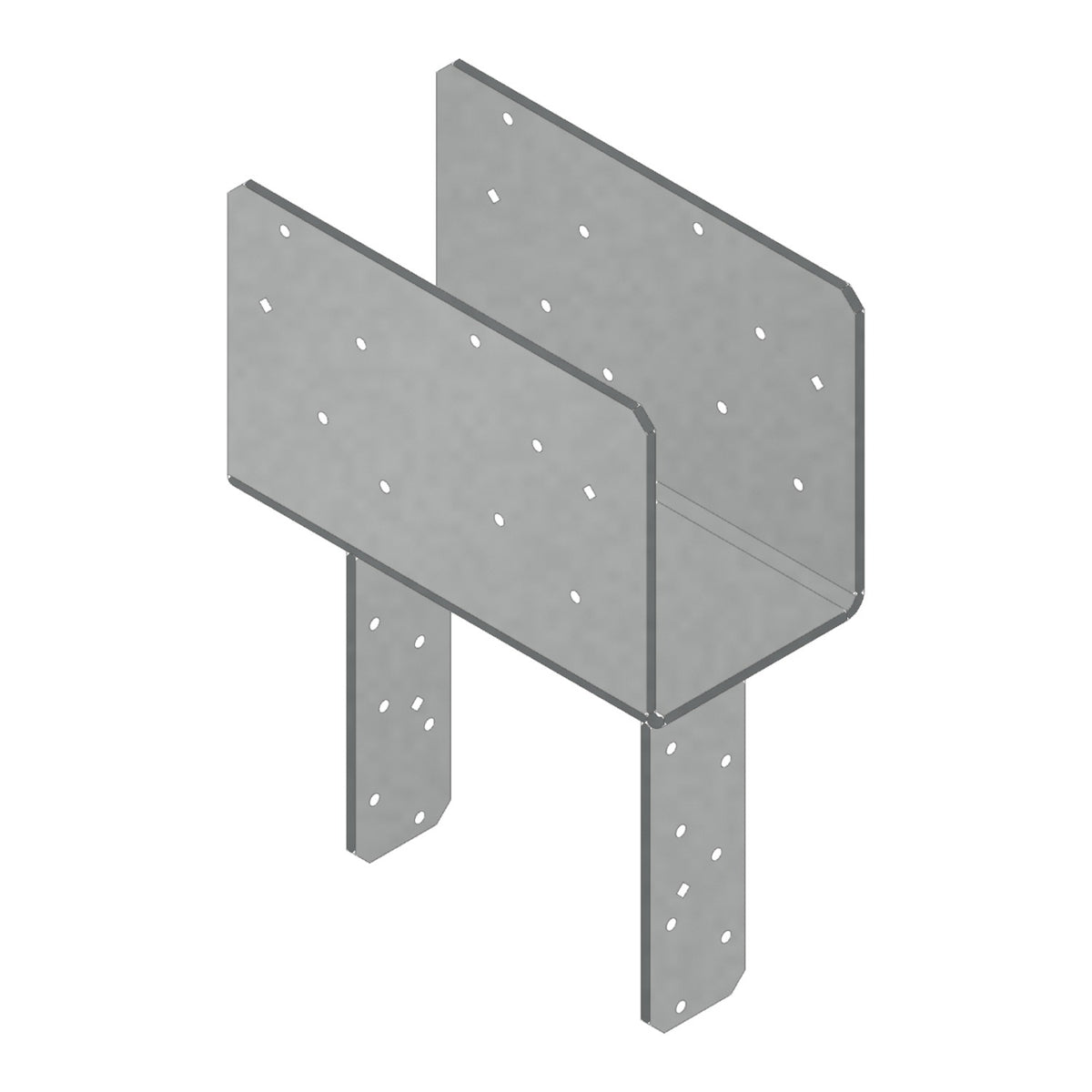 Simpson CCQ5-8SDS2.5 Column Cap for 5-1/8 in Beam and 8x Post w/SDS Screws 3-Ga Steel