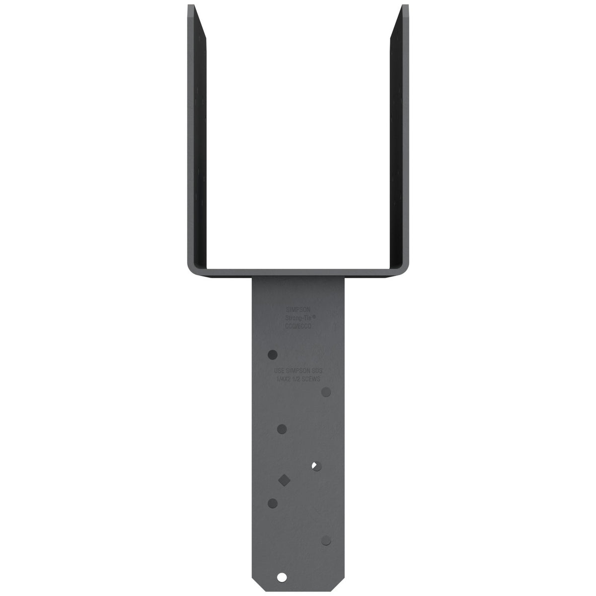 Simpson CCQ6-7.13SDS2.5 Column Cap for 6x Beam 7-1/8 in Post 7-Ga Steel w/SDS Screws