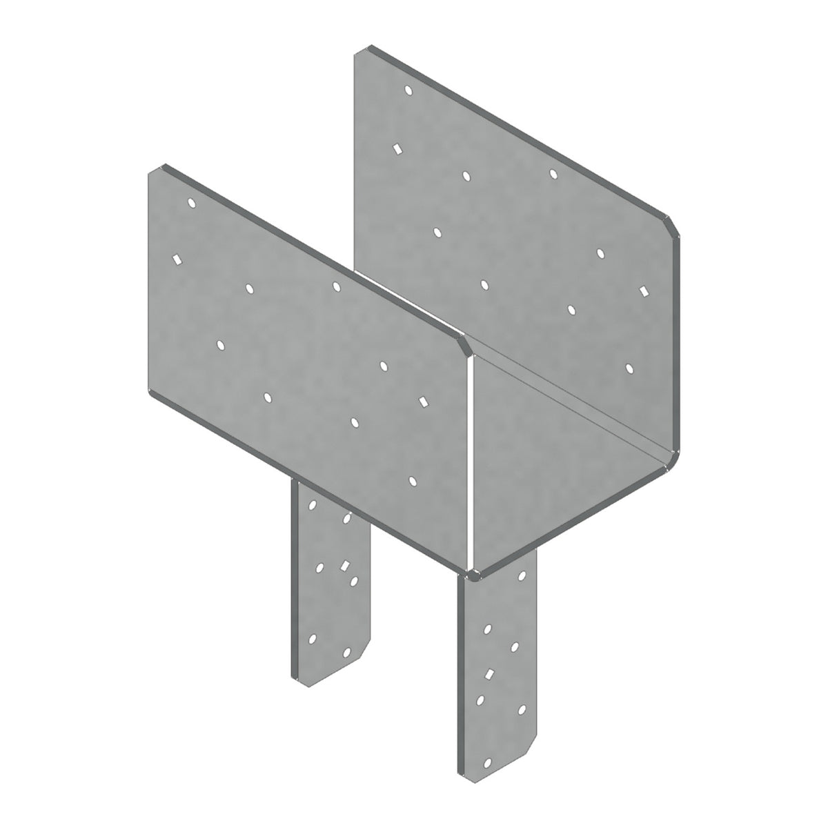 Simpson CCQ76SDS2.5 Column Cap for 6-3/4 in. Beam and 6x Post w/SDS Screws 3-Ga Steel