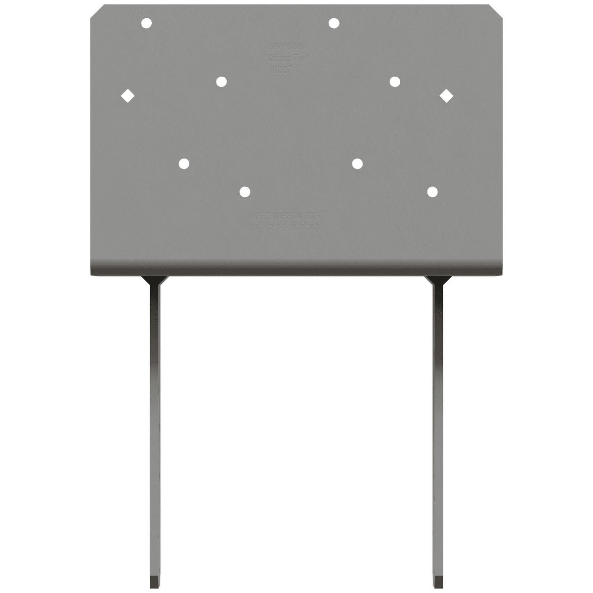 Simpson CCQ78SDS2.5 Column Cap for 6-3/4 in Beam 8x Post 3-Ga Steel w/SDS Screws