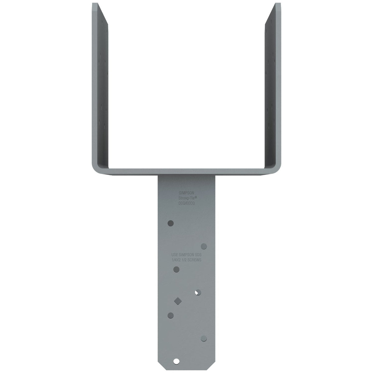 Simpson CCQ86SDS2.5 Column Cap for 8x Beam 6x Post w/SDS Screws 3-Ga Steel