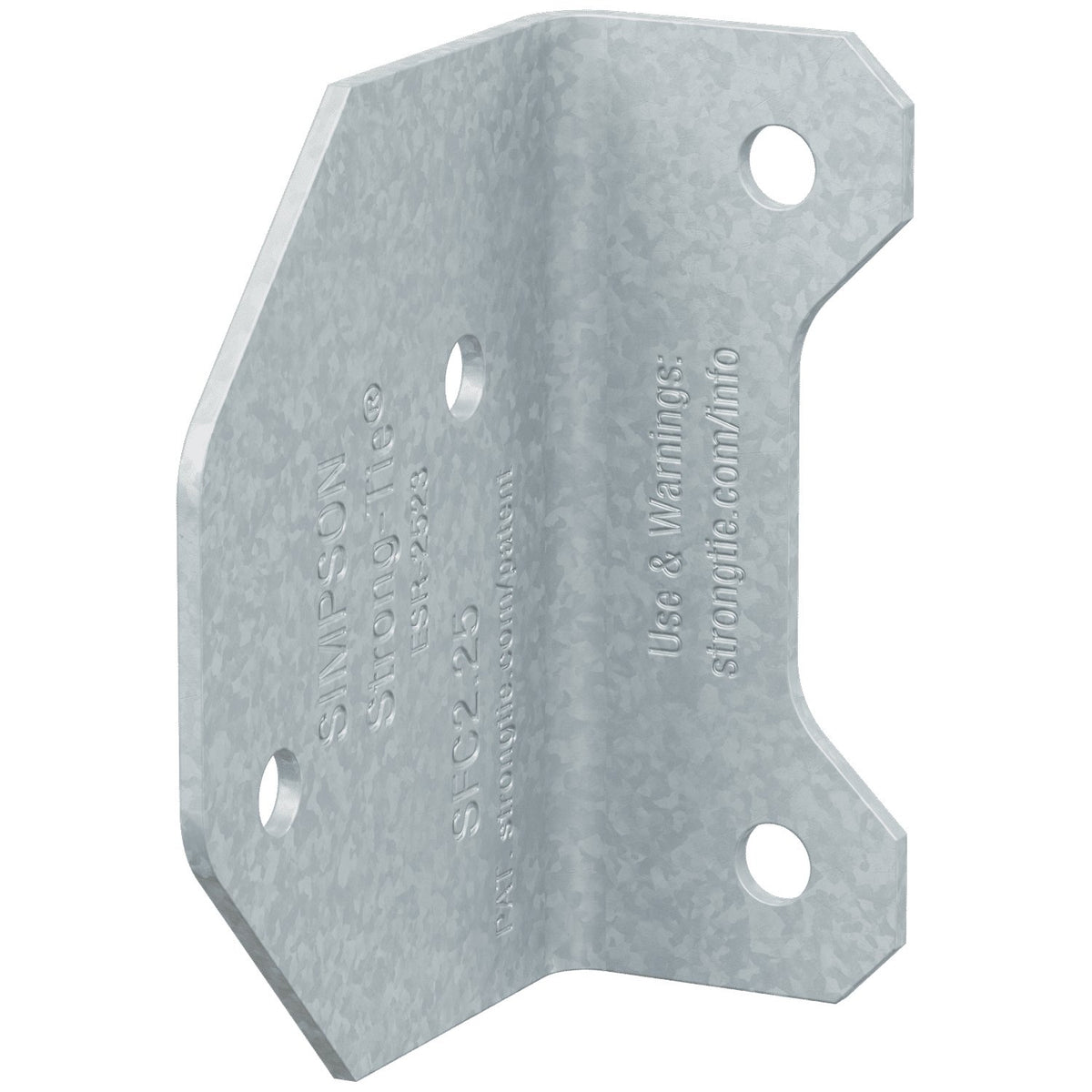 Simpson SFC2.25 Steel Framing Connector 2-1/4 in 16 Ga G90 Galv CFS Stud-to-Stud Utility Clip 300-Pk