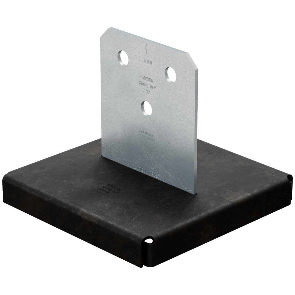 Simpson 8 x 8 Concealed Post Base ZMAX Galvanized CPT88Z