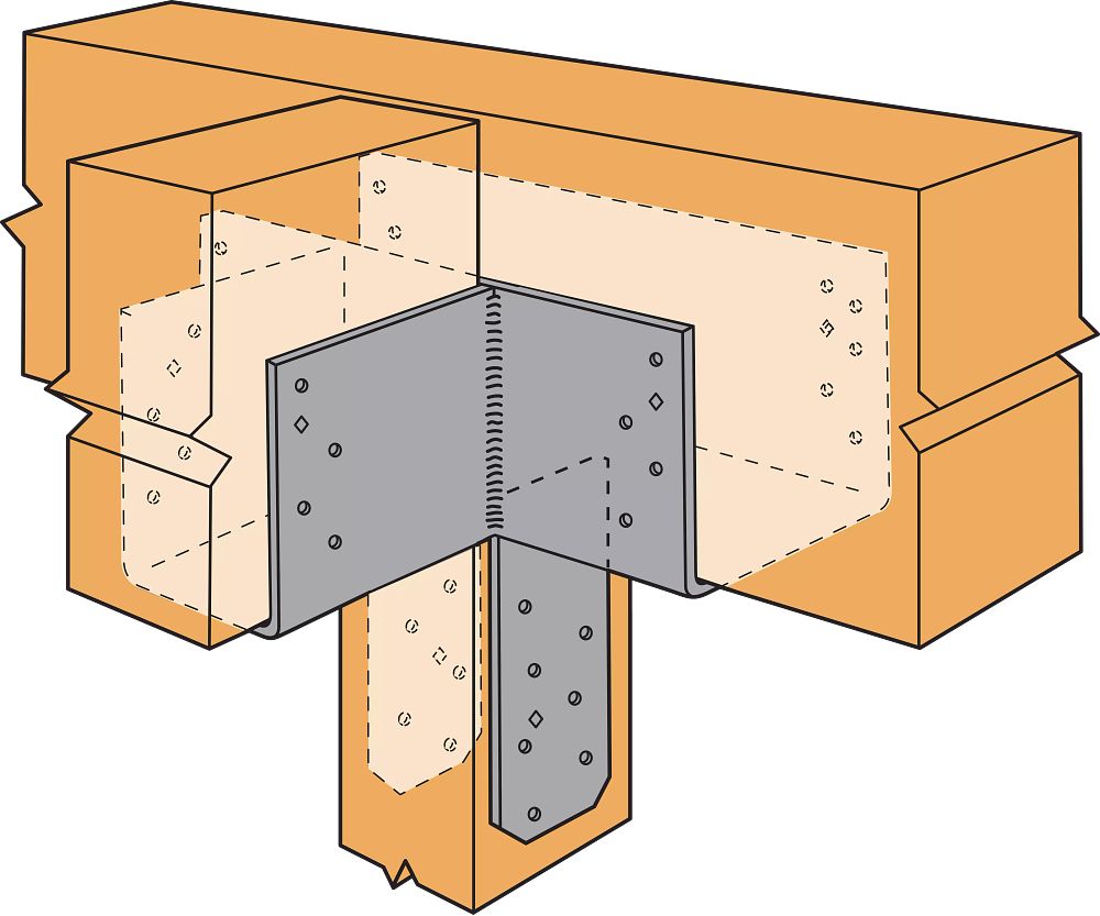 Simpson 6x6 Column Cap T Configuration, Quick-Install CCTQ666SDS