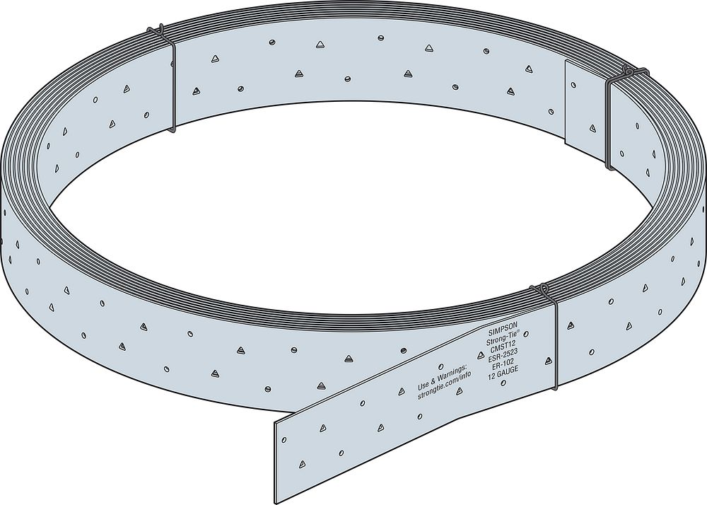 Simpson Strong-Tie CMST12 12 gauge 40 ft. Galvanized Coiled Medium Strap Tie