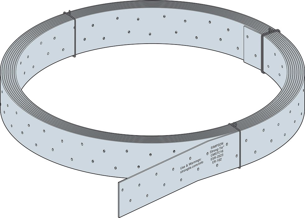 Simpson Strong-Tie CMSTC16 16 gauge 54 ft. Galvanized Coiled Medium Strap Tie
