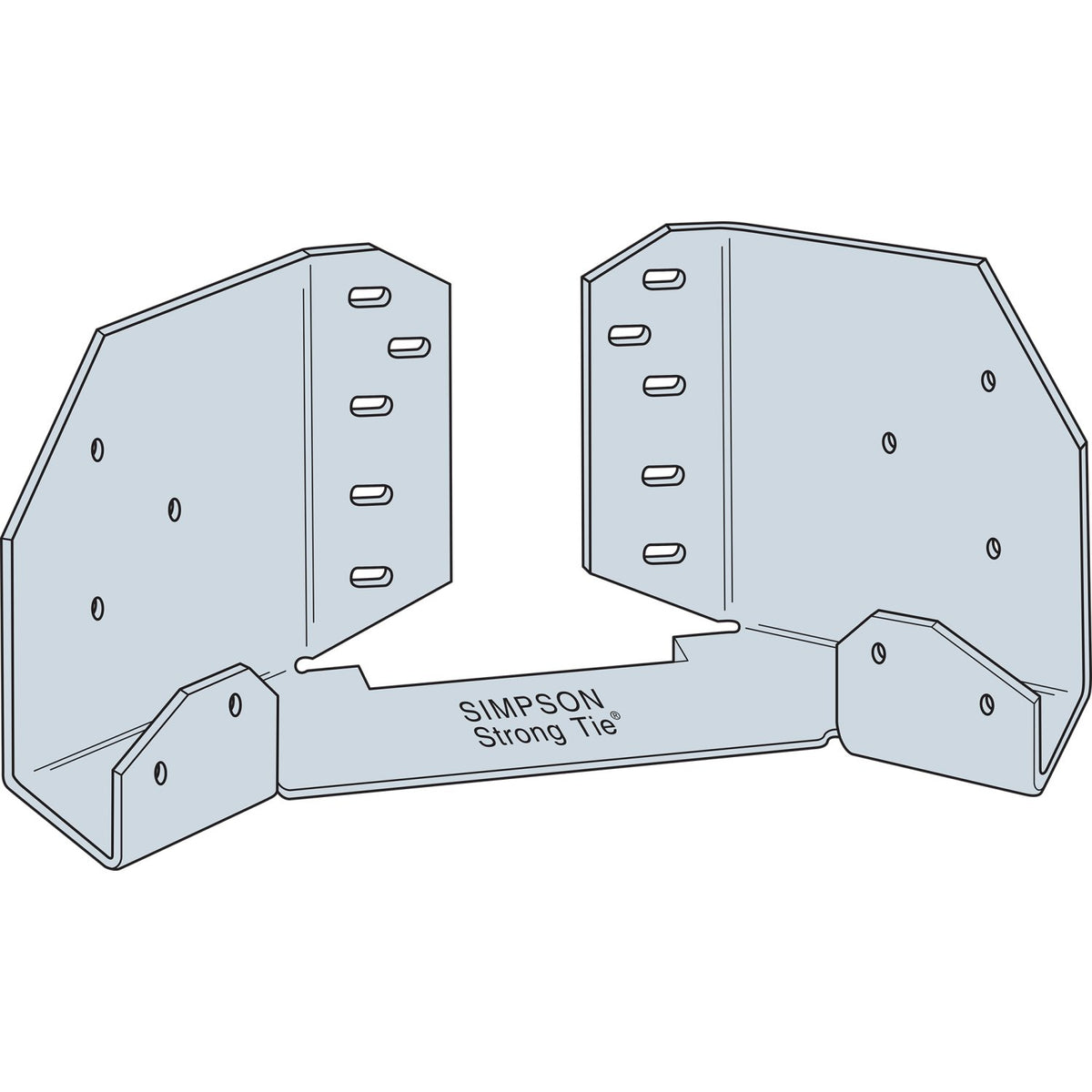 Simpson GTFZ Gazebo Tie for 6-2x Rim Joists to Post, Zmax