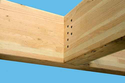 Simpson HCJTZ Concealed Joist Tie installed