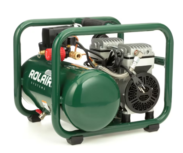 Rolair 1 HP 2.4 CFM Oilless Compressor