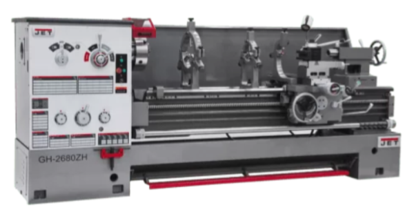 JET GH-2680ZH 4-1/8" Spindle Bore Lathe with Newall DP700 DRO 460V