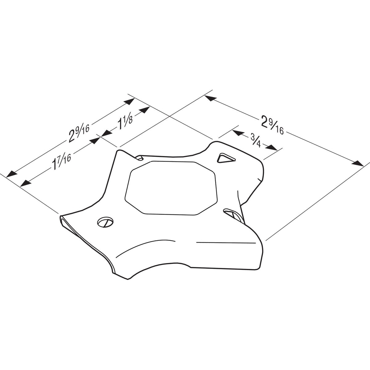 Simpson DBC2.5-R200 Drywall Stud Bridging Connector 3/4 in U-Channel 20 Ga Cold-Formed Steel 200ct