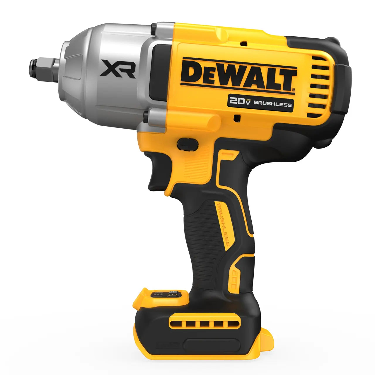 DeWalt cordless impact wrench on a white background