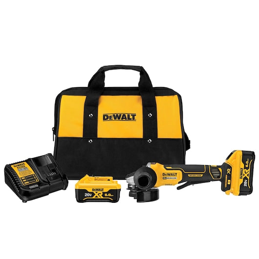 DeWALT 4.5" 20V MAX XR Paddle Switch Small Angle Grinder Kit DCG413R2