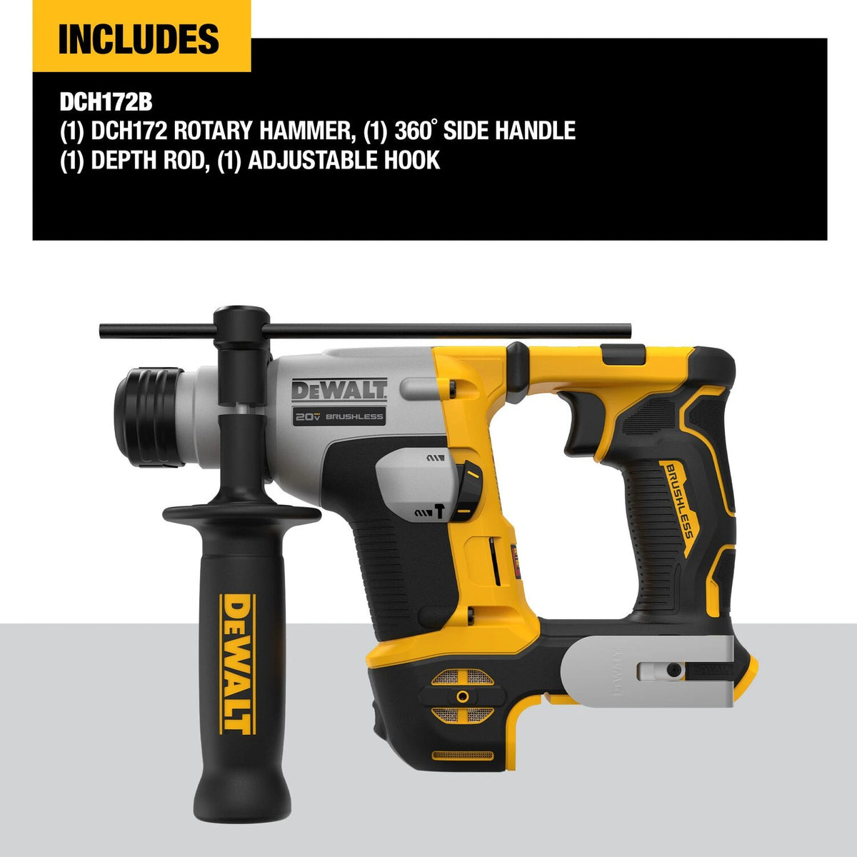 A text-based graphic with a gray background and a yellow header reading 'IDEAL APPLICATIONS' above a list of mounting uses: rod hanging, concrete forming, cable tray and strut mounting, clip and bracket mounting, and rail mounting.