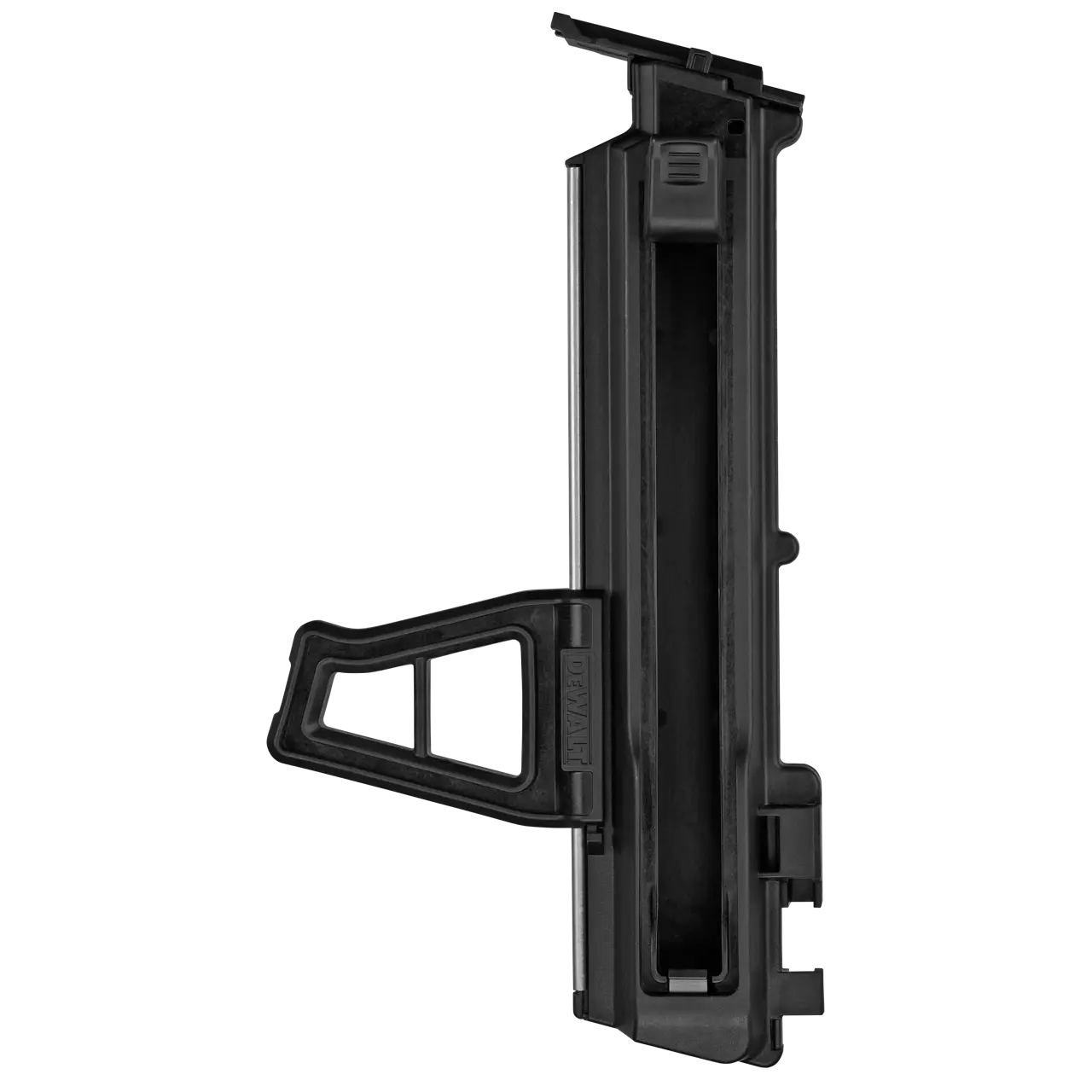 A black plastic Magazine For Cordless Concrete Nailer shown in profile against a plain white background.