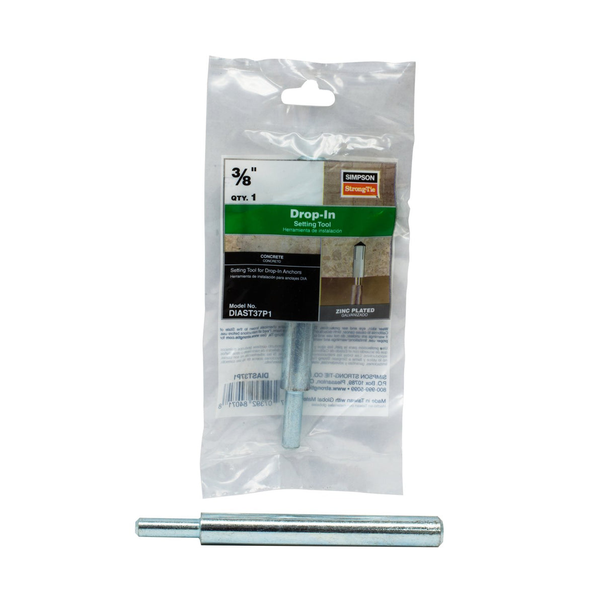Simpson DIAST37P1 3/8" Drop-In Anchor Setting Tool
