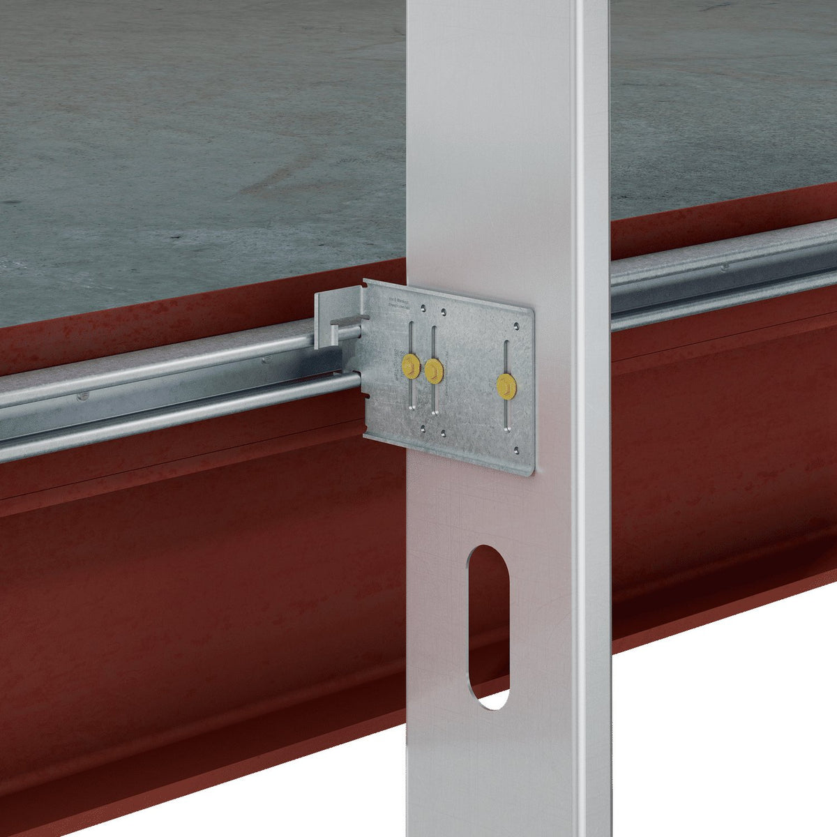 Simpson DSSCB46-KT25 4x6 Bypass Framing Drift Strut Connector G90 Galv w/Shouldered Screws 25-Pk