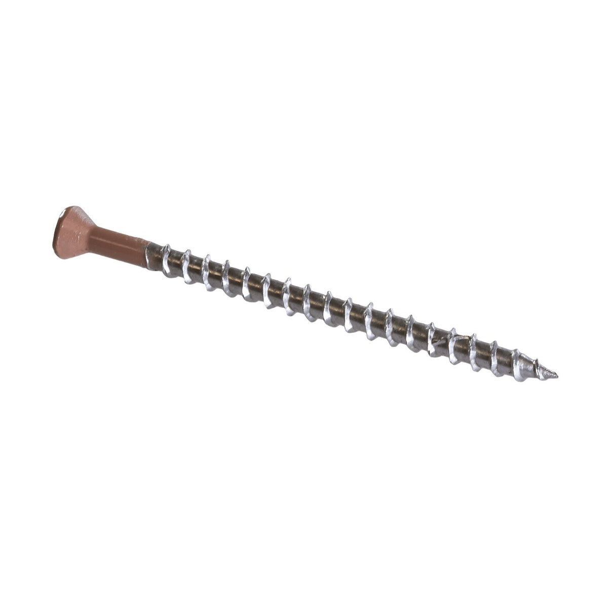 Simpson #7 x 2-1/2 in. Collated Trim-Head Screw Sharp Point Type 305 SS #2 Sq Drive Tan 04 1000-Pk