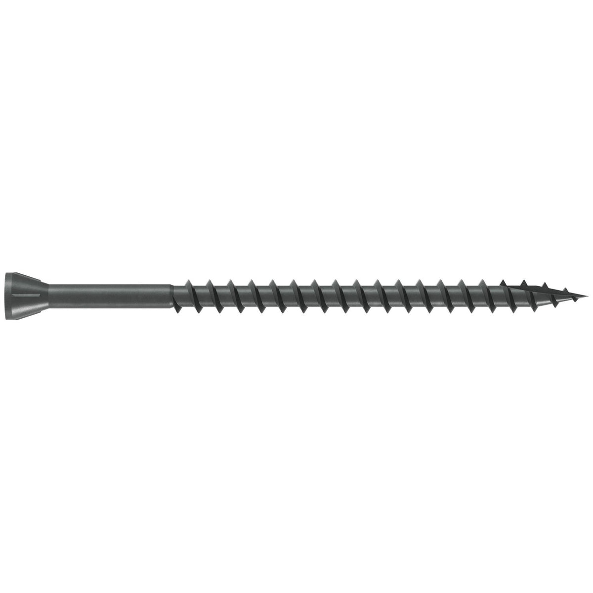 Simpson #8 x 3 in. Collated Trim-Head Screw Type-17 Point Quik Guard Coat #2 Sq Drive 1000-Pk DTHQ3S