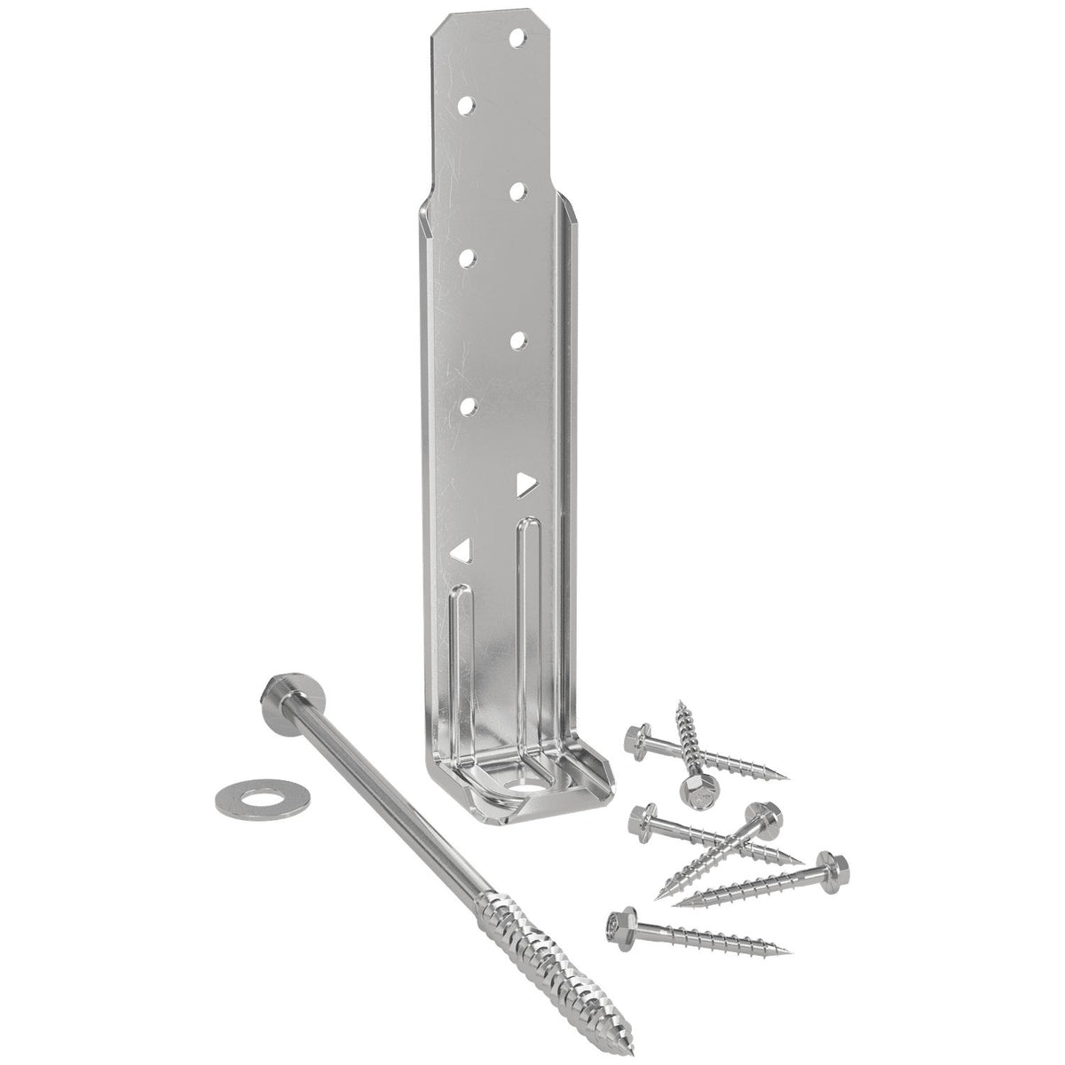 Simpson DTT1SS-KT Stainless-Steel Deck Tension Tie Kit for 2x with Screws (4 per kit)