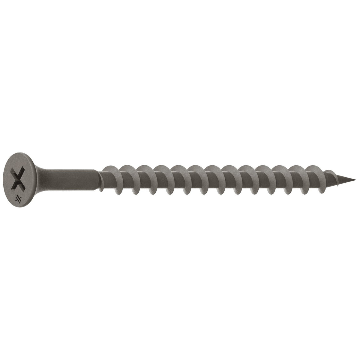 Simpson #8 x 2-1/2 in Collated Drywall Screw Gray Phosphate Coating Bugle Head 1500 Pk DWC212PS