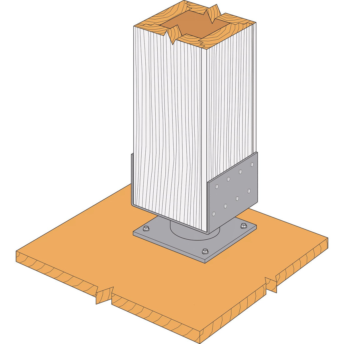 Simpson 8 x 8 Elevated Column Base ECB88