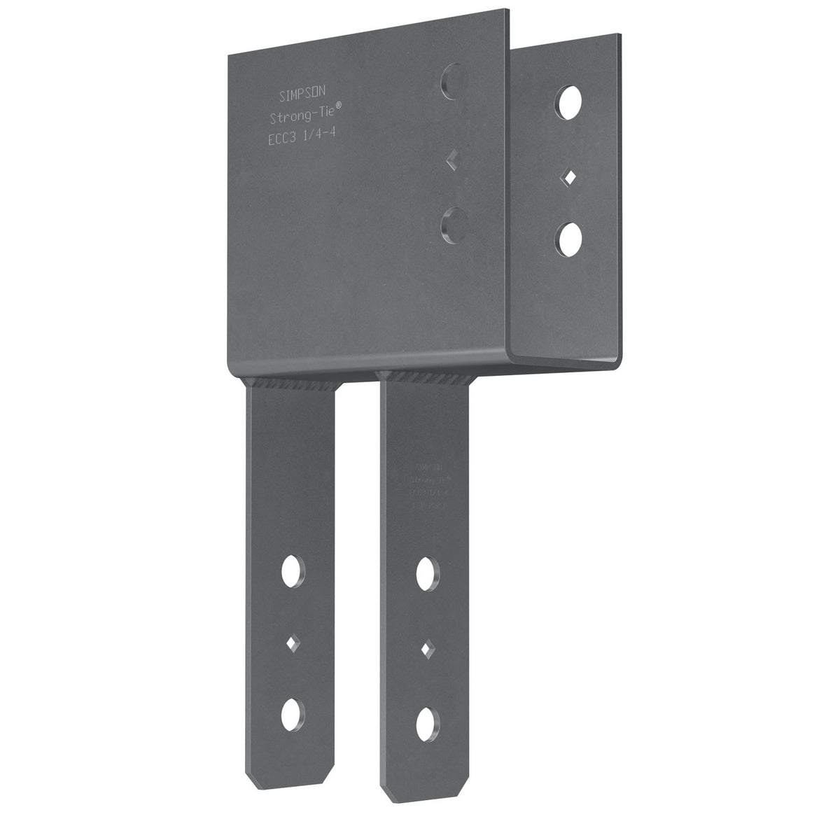 Simpson ECC3 1/4-4 End Column Cap 3-1/8 in Beam 4X Post
