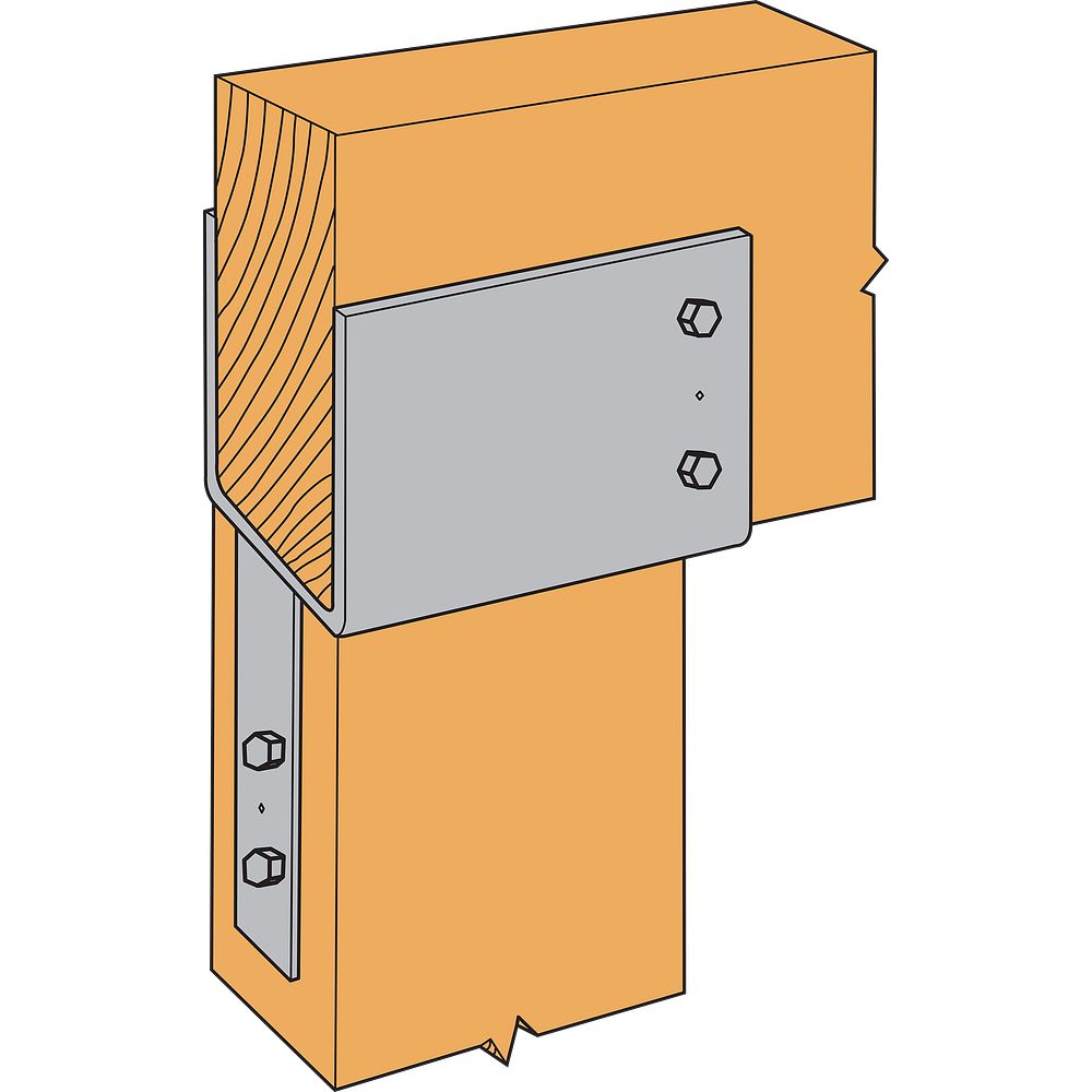 Simpson 4X Beam, 4X Post, End Column Cap ECC44