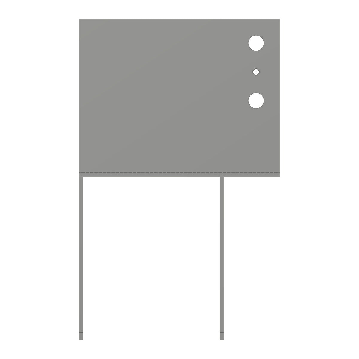 Simpson ECC7 1/8-7 1/8 End Column Cap for 7 in Beam and 7 in Post 3-Ga Steel Gray Paint