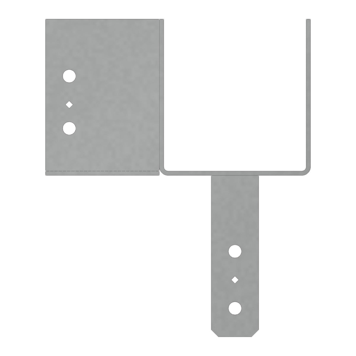 Simpson 8 in. Beam L-Shape End Column Cap ECCL8X