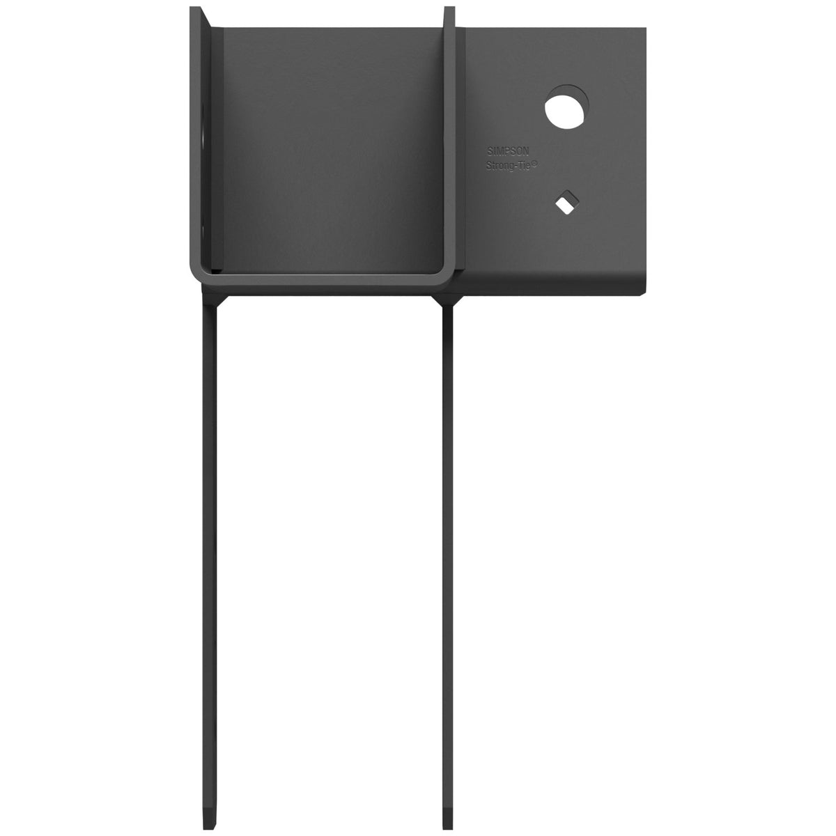 Simpson ECCLL444TC 4x4 Skewed Left End Column Cap H1 H2 6.5 Tall Corner L-Shape