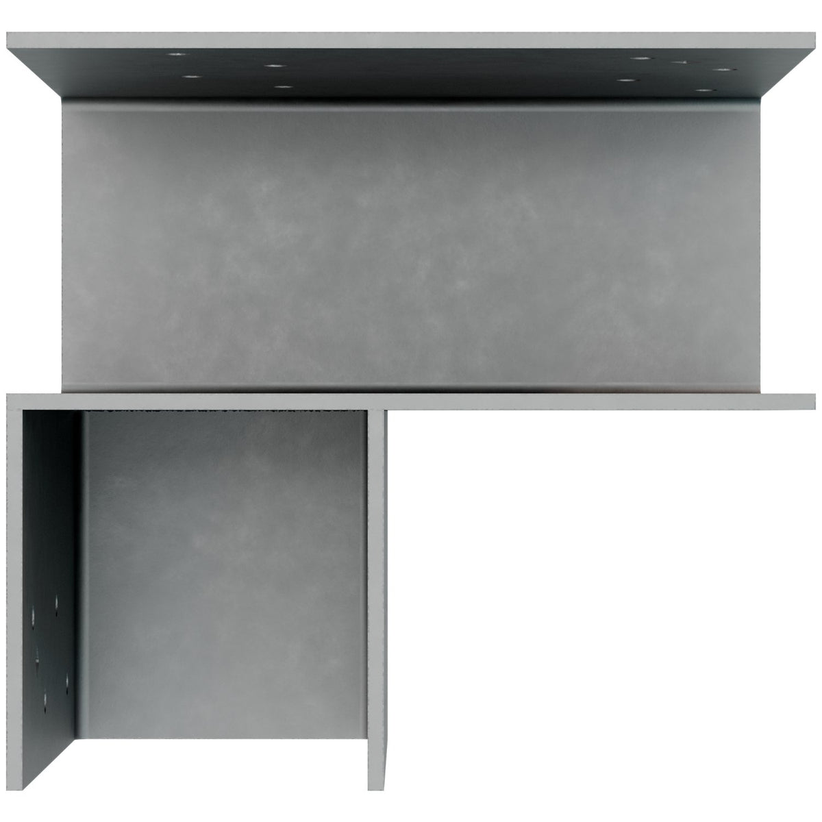 Simpson ECCLLQ444SDS L-Shape End Column Cap for 4x Beam 4x Post Left Skew 7-Ga Steel w/ SDS Screws