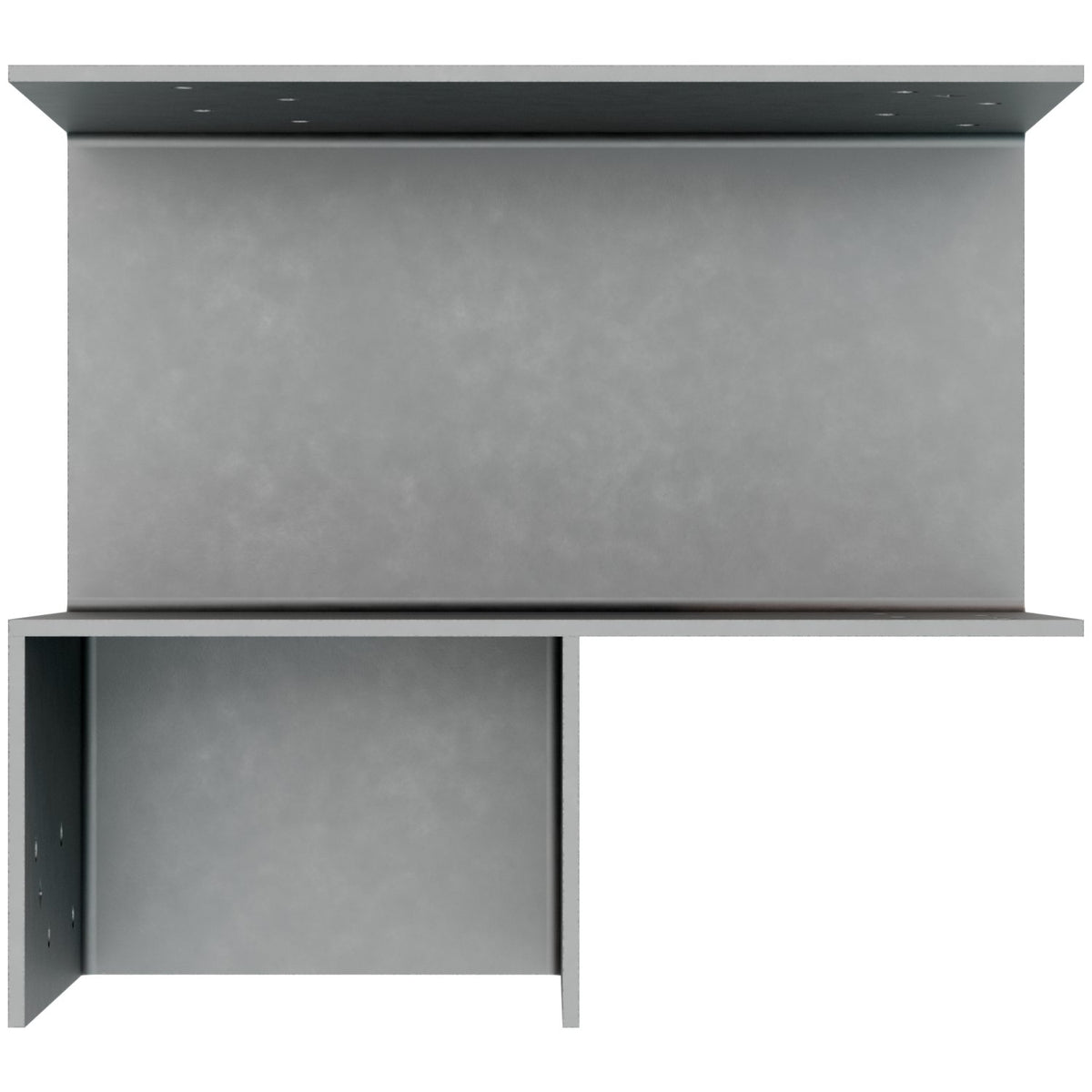 Simpson ECCLLQ666SDSHDG HDG L-Shape End Column Cap 6x Beam 6x Post Skewed Left 7-Ga Steel w/Screws