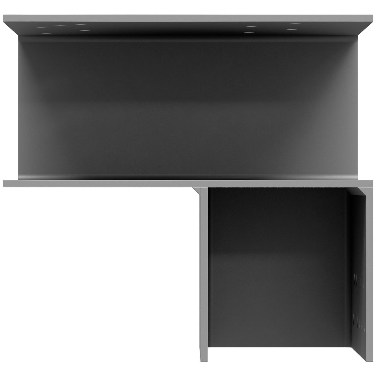 Simpson ECCLRQ464SDS L-Shape End Column Cap 4x Beam 6x Post Skewed Right 7-Ga Steel w/SDS Screws