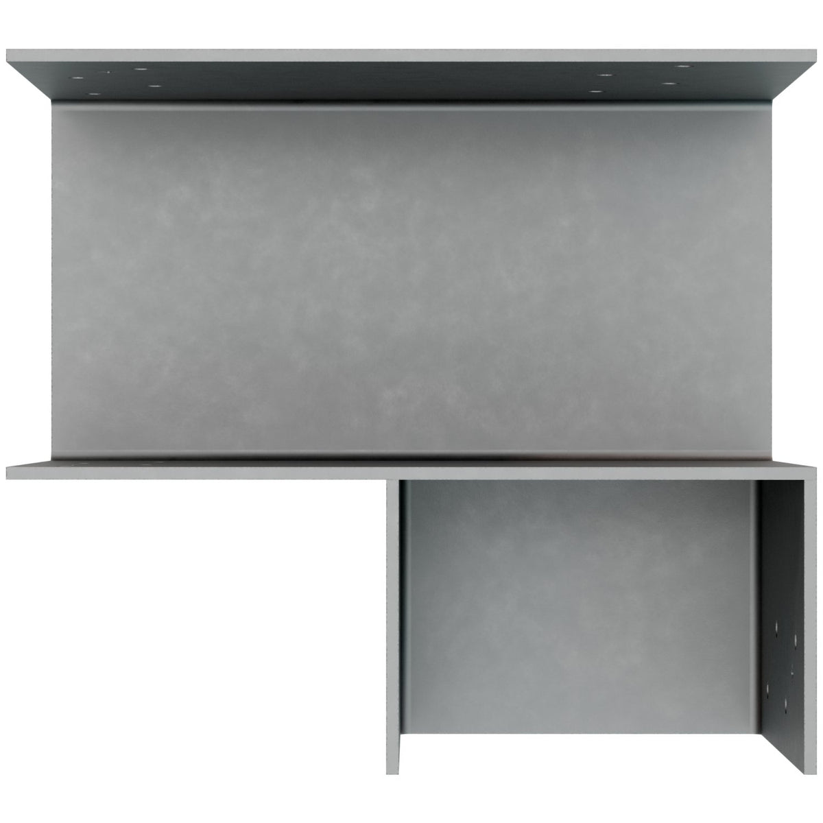 Simpson ECCLRQ666SDS L-Shape End Column Cap for 6x Beam 6x Post Right Skew 7-Ga Steel w/SDS Screws
