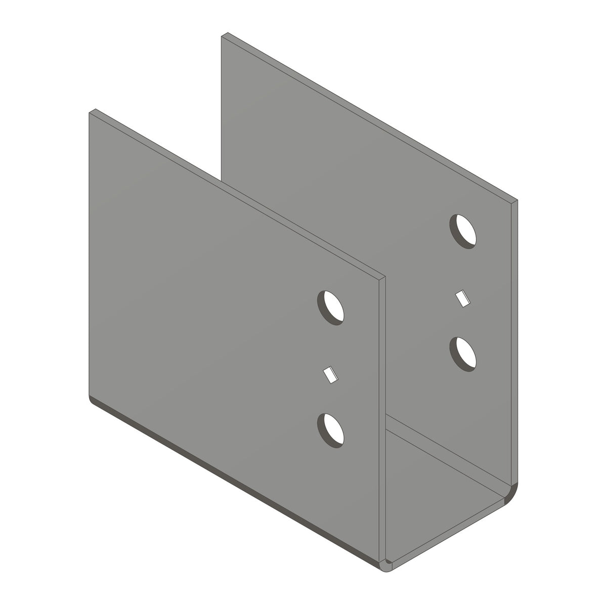 Simpson ECCO3 1/4 End Column Cap for 3-1/8" Beam Legs Omitted
