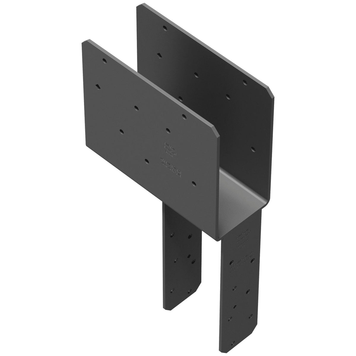 Simpson ECCQ3-4HDG-SDS End Column Cap 3-1/8 in Beam 4x Post HDG 7-Ga Steel w/SDS Screws