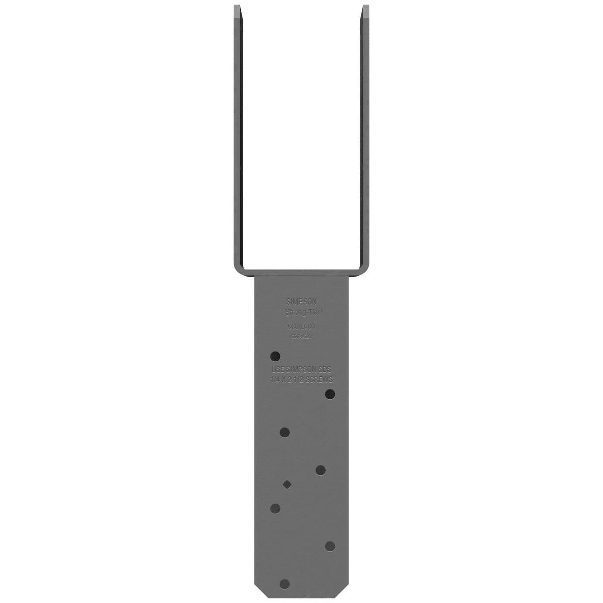 Simpson ECCQ3-6SDS2.5 End Column Cap 3-1/8 in Beam 6x Post 7-Ga Steel w/SDS Screws