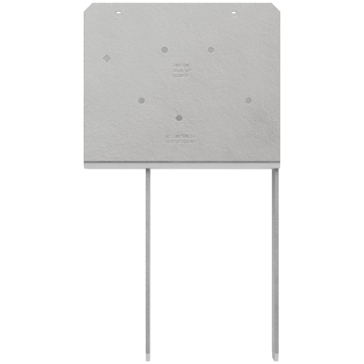 Simpson ECCQ4.62-5.50HDG End Column Cap Triple 2x Beam 6x Post HDG 7-Ga Steel w/SDS Screws