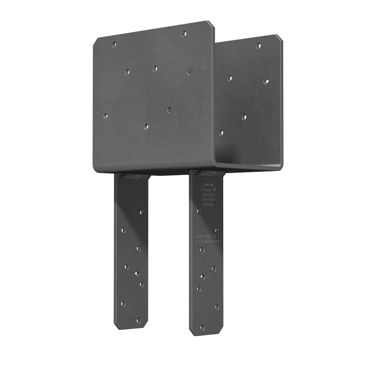Simpson ECCQ5-6SDS2.5HDG 5-1/8 in Beam 6x Post End Column Cap HDG w/SDS Screws