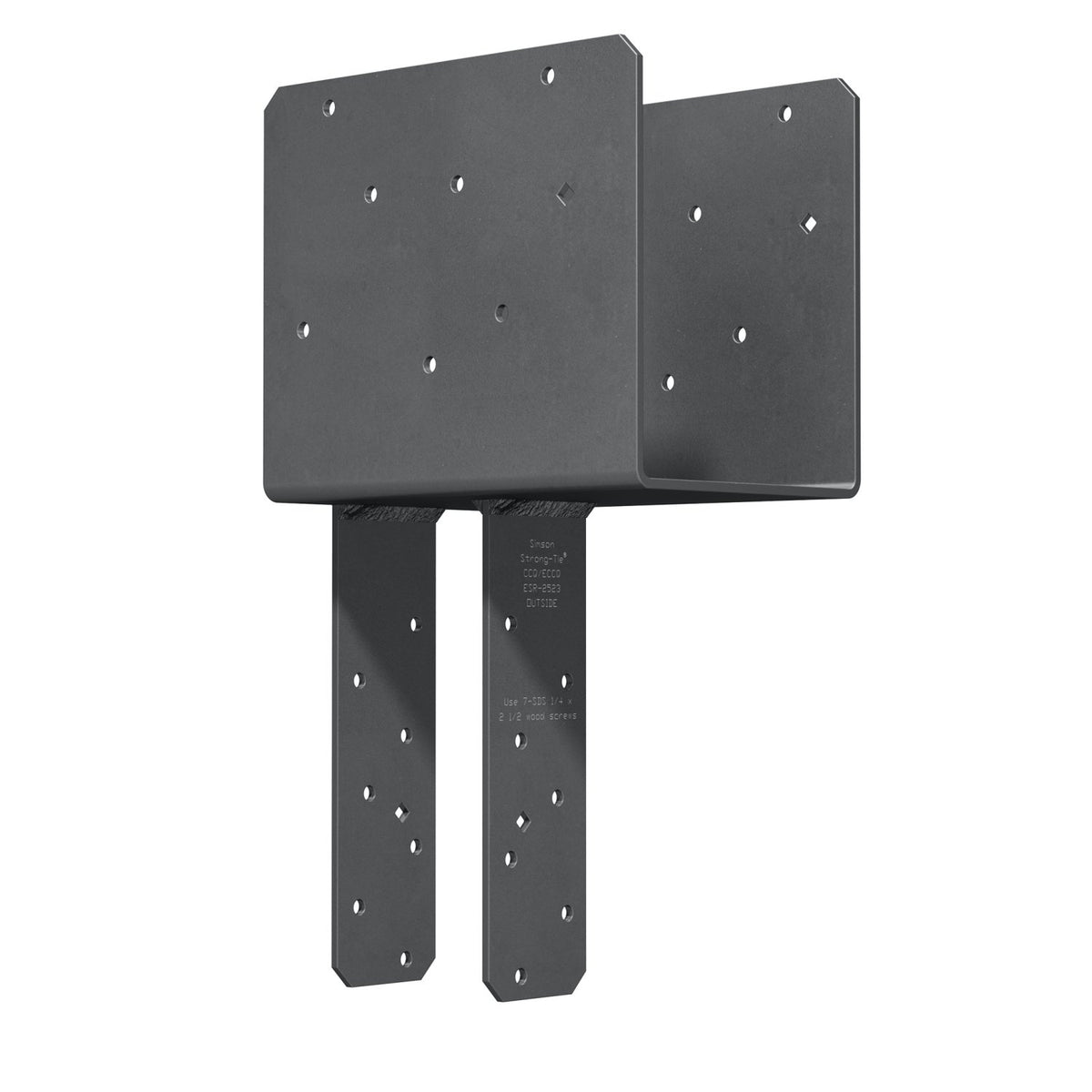 Simpson 6x Beam, 4x Post End Column Cap w/SDS Screws ECCQ64SDS2.5