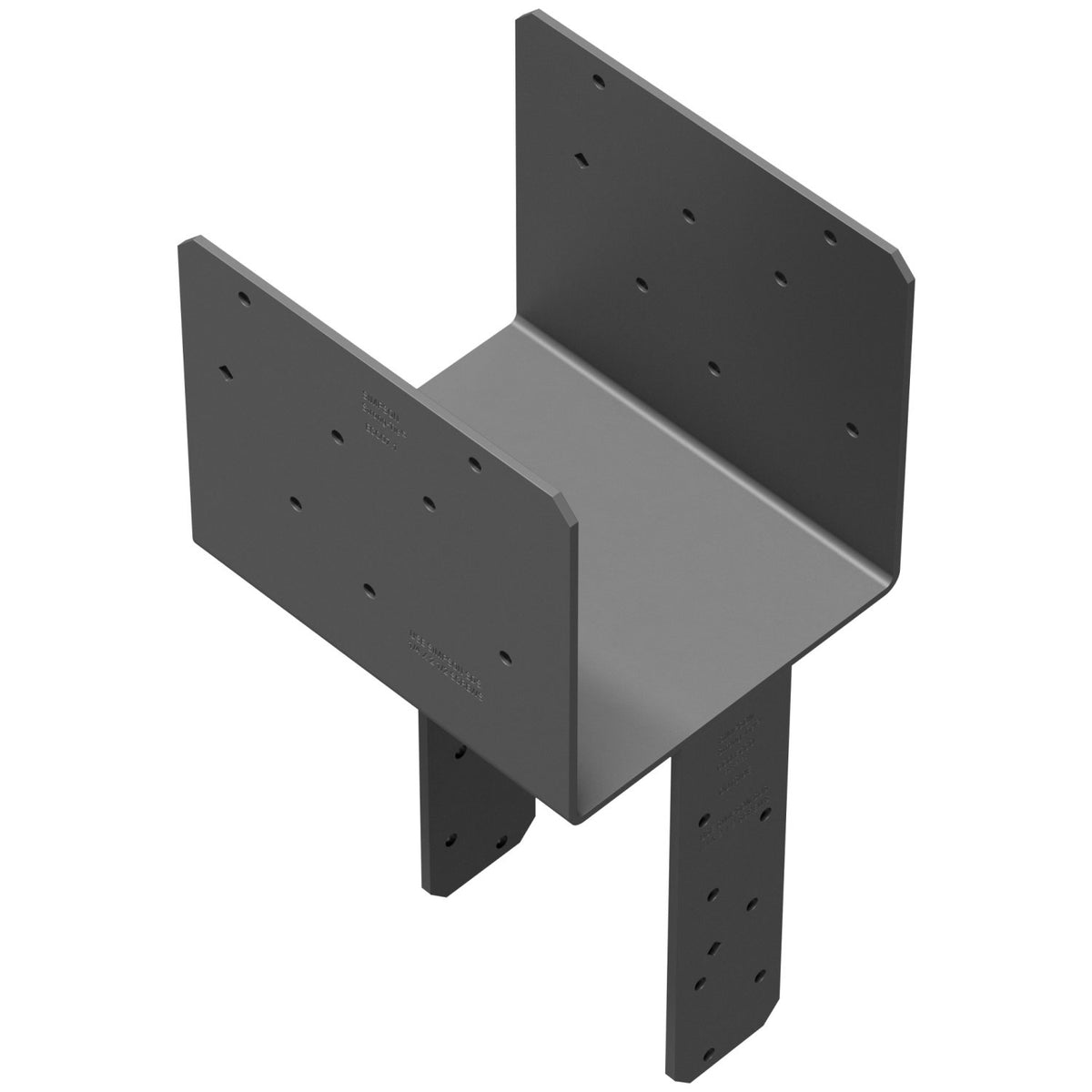 Simpson ECCQ7.1-6SDS2.5 End Column Cap 7 in Beam 6x Post 3-Ga Steel w/SDS Screws