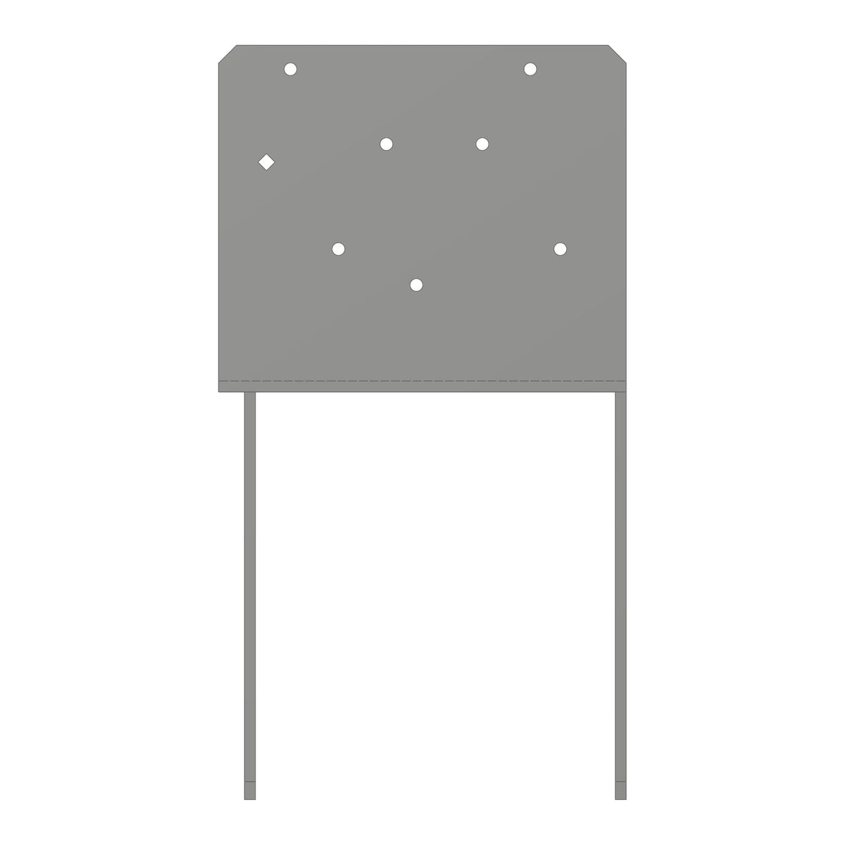 Simpson ECCQ98SDS2.5 8-3/4 in Beam 8x Post End Column Cap w/SDS Screws