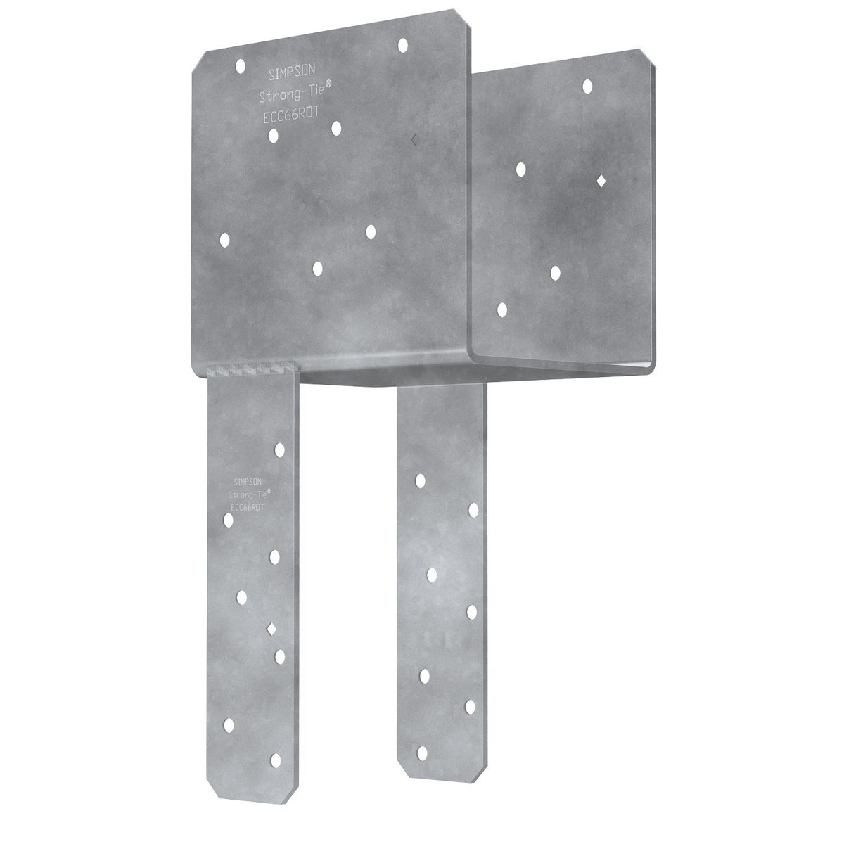 Simpson ECCQ106SDS2.5ROT End Column Cap w/SDS Screws (Rotated Straps) for 10x Beam, 6x Post
