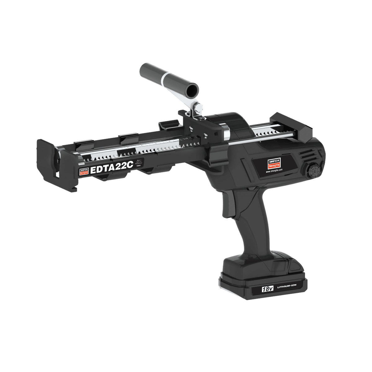 Simpson Battery-Powered Dispensing Tool for 22 oz Dual-Cartridge Epoxy w/18V Batteries and Charger