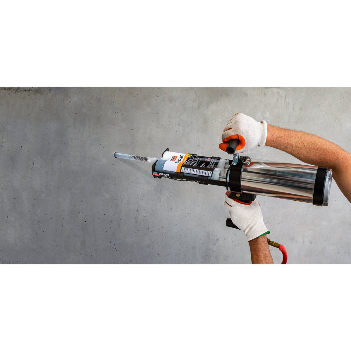 Simpson Pneumatic Epoxy Adhesive Dispensing Tool for 22 oz Cartridges 26:1 Drive 80-100 PSI w/Case