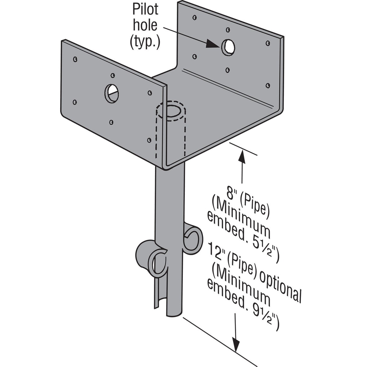 Simpson 6x6 Elevated Post Base EPB66