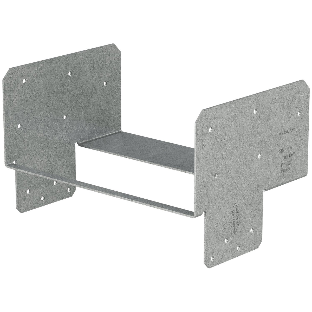 Simpson End Post Cap for 8x, ZMAX Galvanized EPC8Z